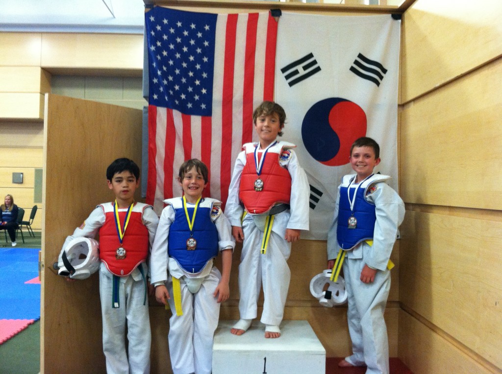 Kids at a Taekwondo Tournament